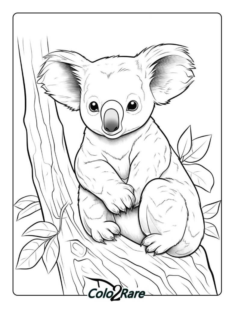 Koala Disegni da Stampare e Colorare