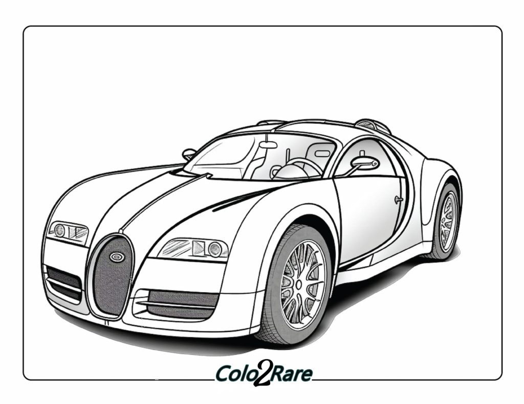 Disegni di Bugatti da colorare