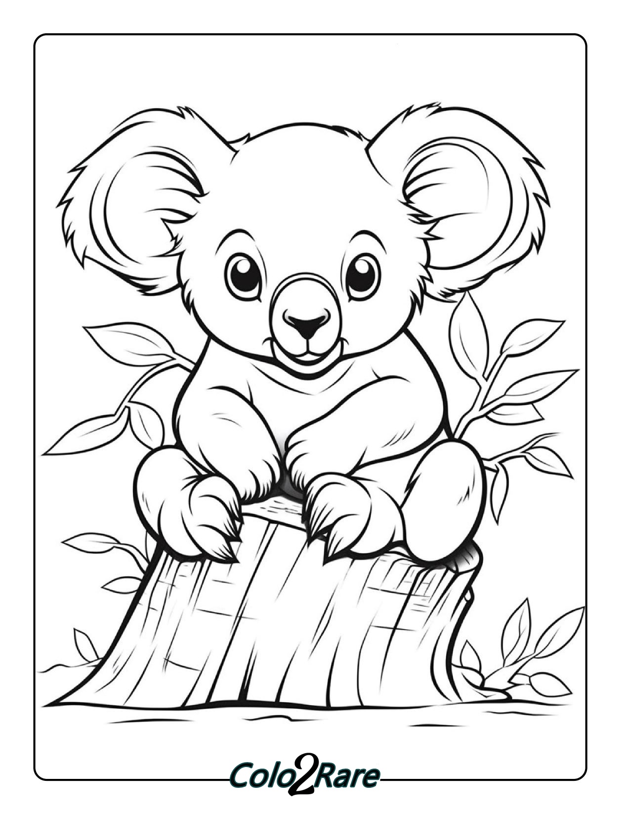 Disegni di Koala da Colorare. 14 Uniche Koala per Bambini e Adulti