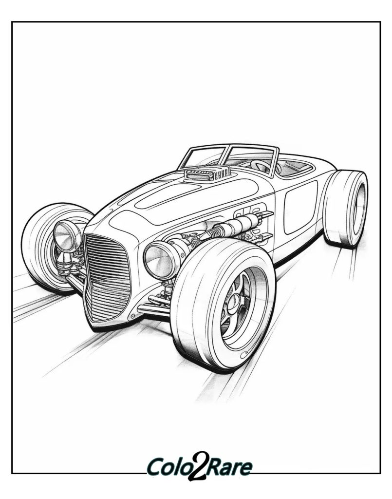 Disegni di Hot Wheels da Colorare e da Stampare