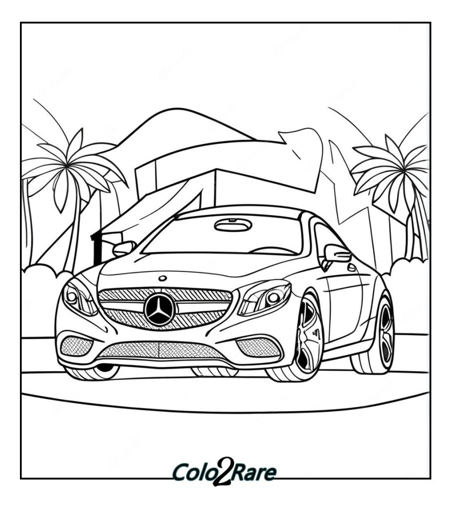 Mercedes Amg da Colorare