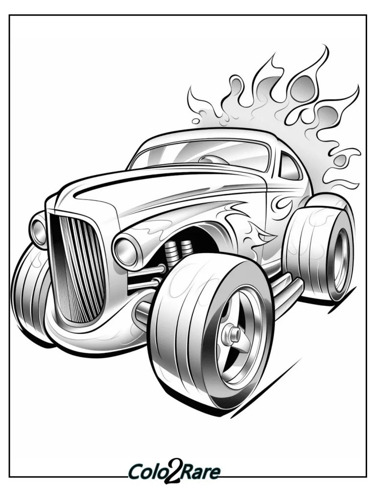 Disegni di Hot Wheels da colorare — gratis per bambini