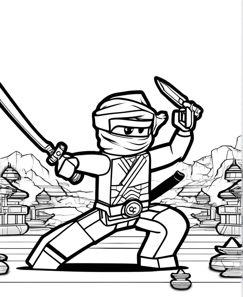 Disegni Lego Ninjago da colorare per bambini