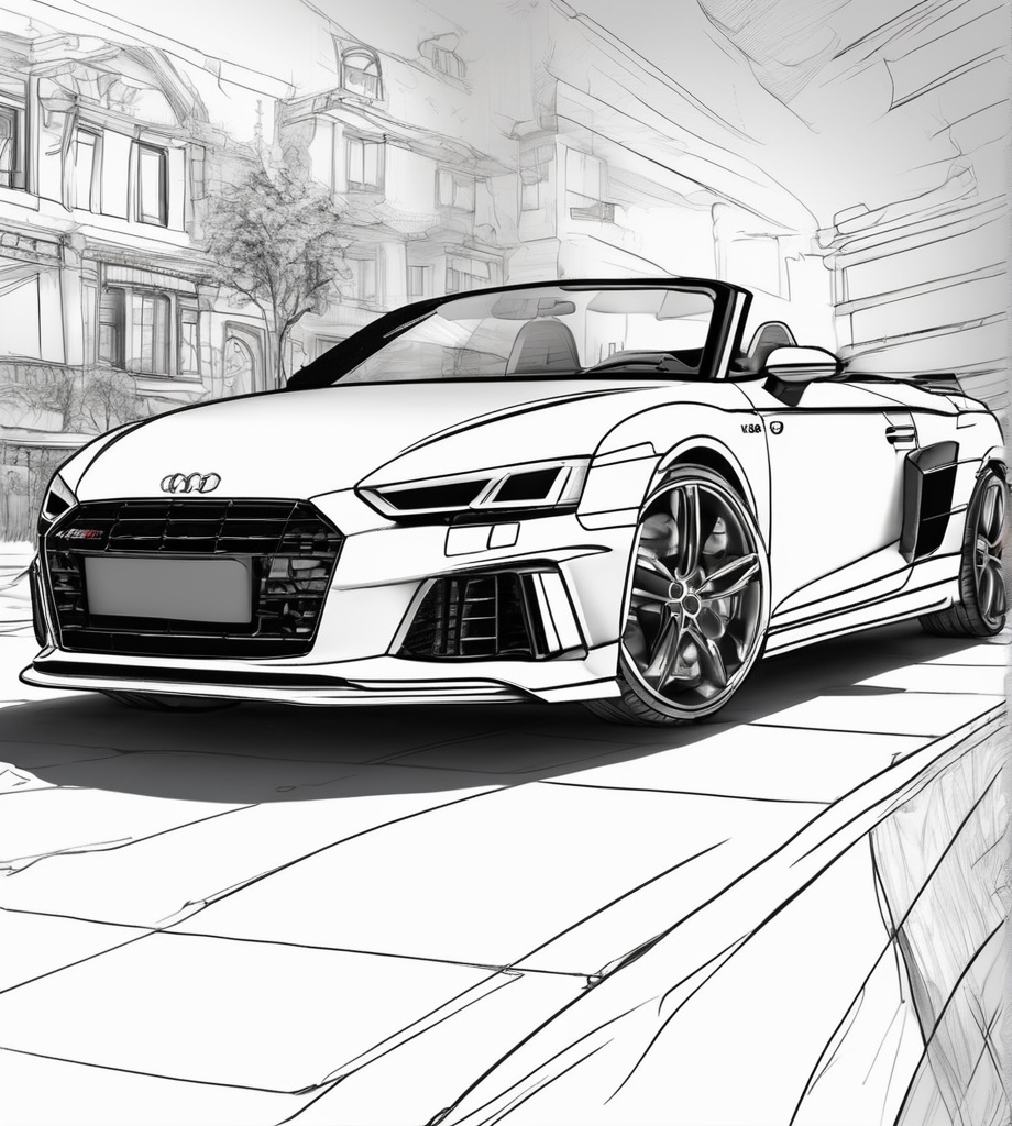 Disegni Da Colorare Audi: Pagine da Colorare Gratuite Da Stampare