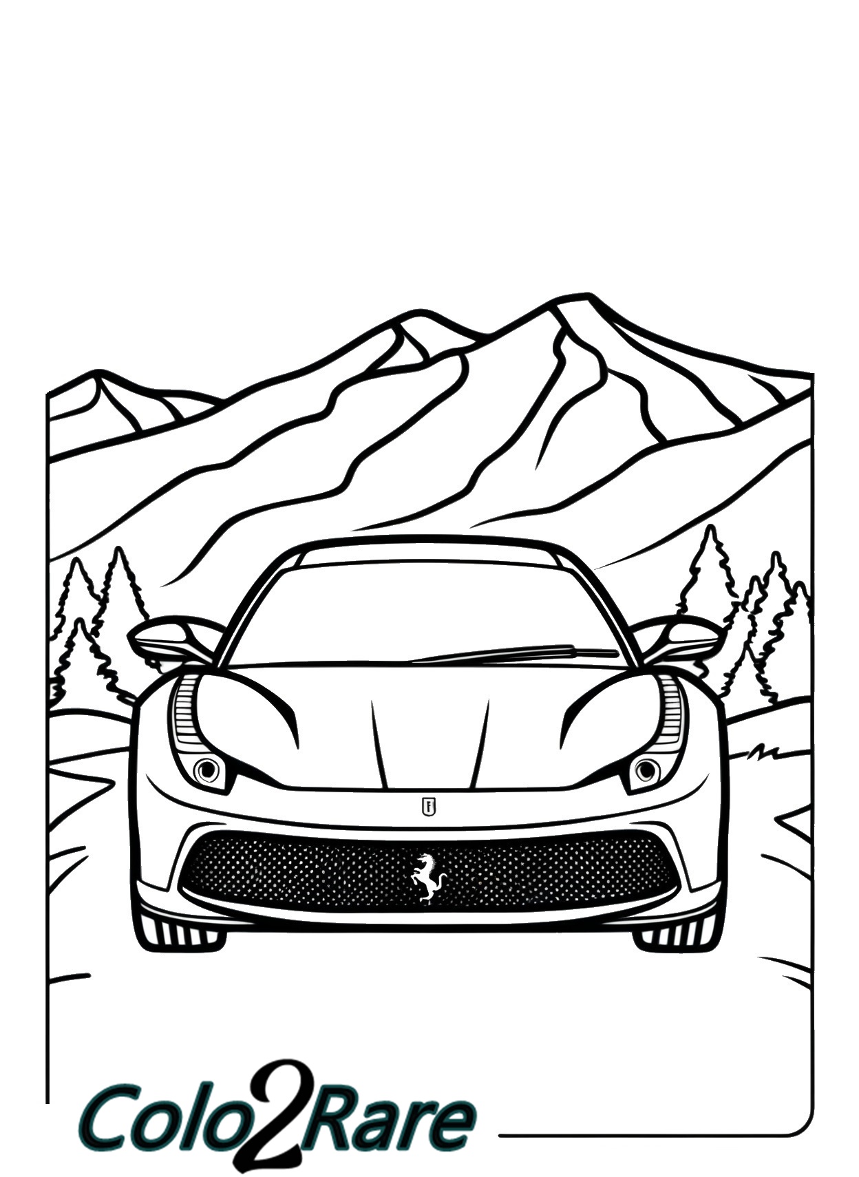 Disegni Ferrari Da Colorare. 22 Auto Ferrari Dalla Collezione